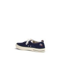 Barbour Blue Cotton Low Top Sneakers