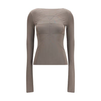 Rick Owens Gray Viscose Blouse