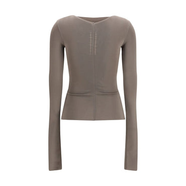 Rick Owens Gray Viscose Blouse