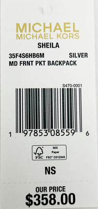 Michael Kors Sheila Medium PVC Backpack Bookbag