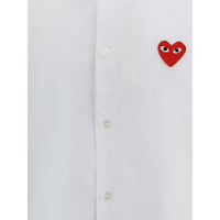 Comme Des Garçons Play White Cotton Shirt