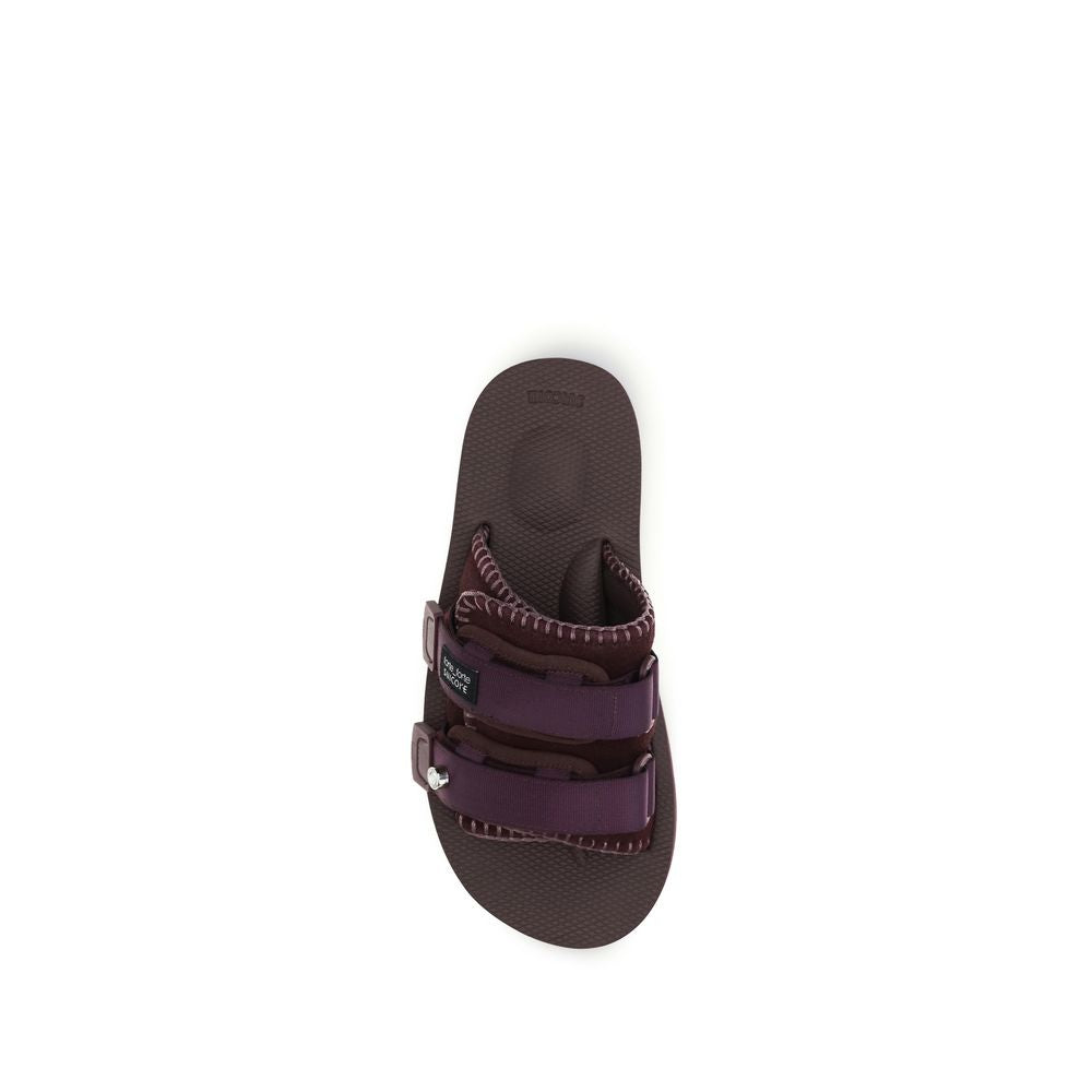 Forte_Forte Black Polyester Flat Sandals