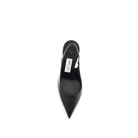 Jimmy Choo Black Calf Leather Bos Taurus Platform Pumps
