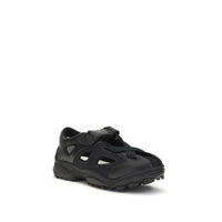 Y-3 Black Calf Leather Bos Taurus Sandals
