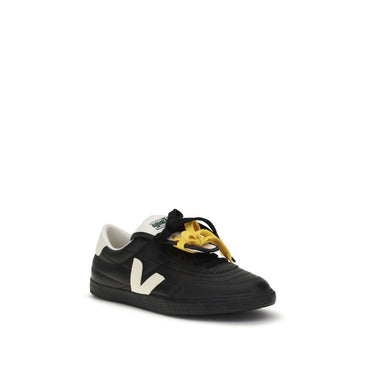 Veja Black Calf Leather Bos Taurus Low Top Sneakers