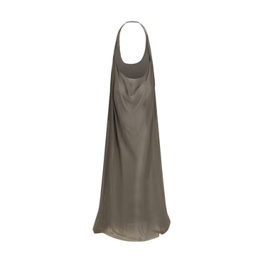 Rick Owens Gray Silk Casual Dress
