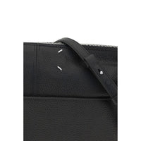 Maison Margiela Black Calf Leather Bos Taurus Shoulder Bag