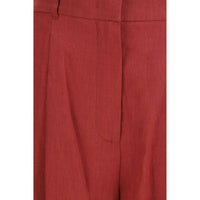 Max Mara Multicolor Linen Bermuda Shorts