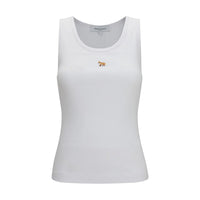 Maison Kitsuné White Cotton Tank Tops