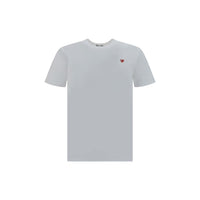 Comme Des Garçons Play White Cotton T-Shirt