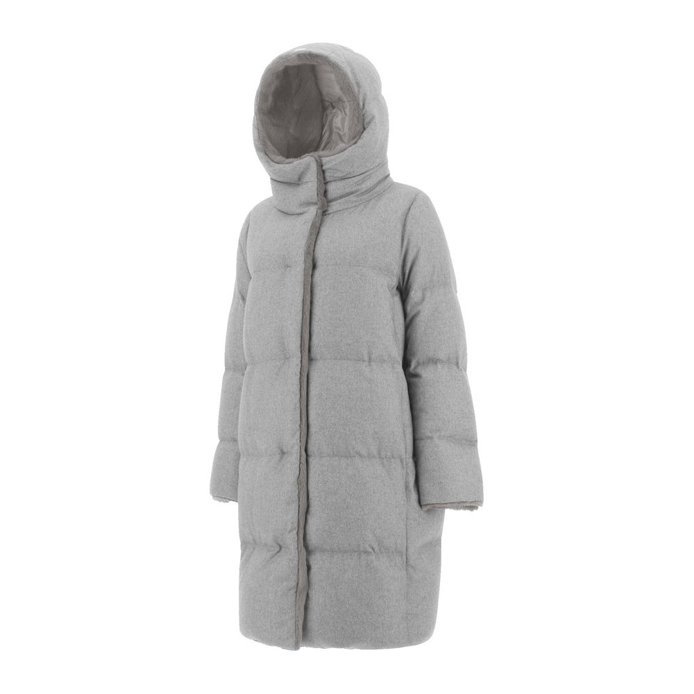 Herno Gray Cashmere Coat