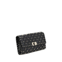 Valentino Garavani Black Lamb Ovis Aries Aries Shoulder Bag