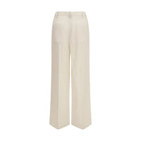 Brunello Cucinelli Beige Viscose Casual Pants