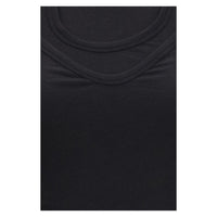 ALAINPAUL Black Lyocell Tank Tops