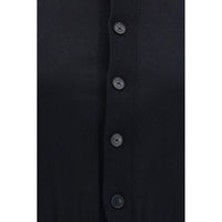 ALAINPAUL Black Cotton Cardigan