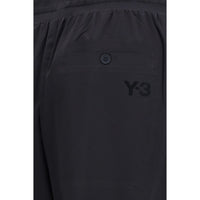Y-3 Black Polyester Bermuda Shorts