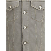 Brunello Cucinelli Bicolor Cotton Denim Jacket