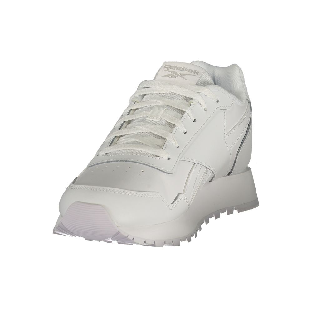 Reebok White Polyester Athletic Sneakers