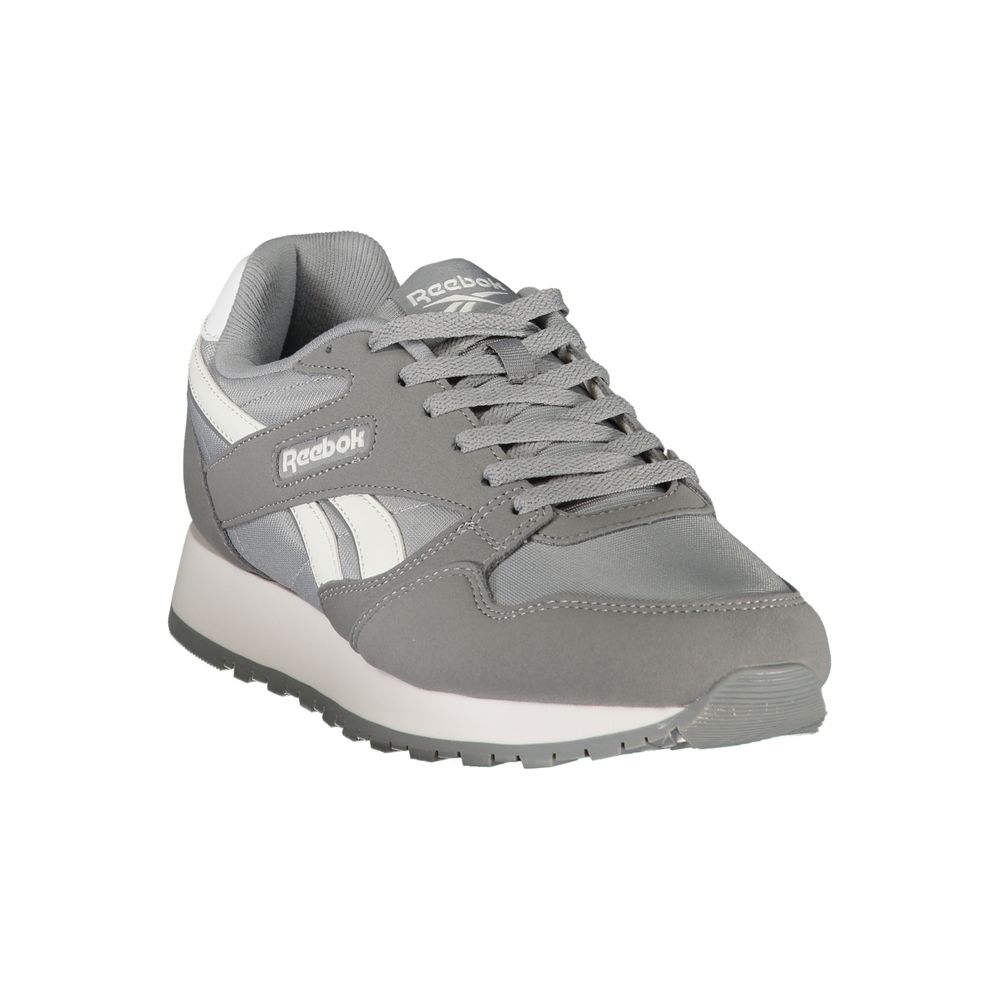 Reebok Gray Polyester Athletic Sneakers