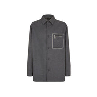 Fendi Gray Cashmere Jackets And Coat