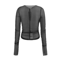 Rick Owens Black Nylon Shirt