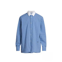 Loewe Blue Cotton Pattern Shirt