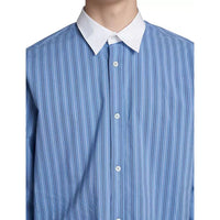 Loewe Blue Cotton Pattern Shirt