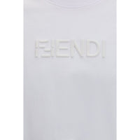 Fendi White Cotton T-Shirt