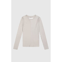 Champion White Cotton Long Sleeve T-Shirt