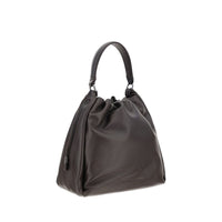 Brunello Cucinelli Brown Calf Leather Bos Taurus Shoulder Bag