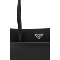 Prada Black Calf Leather Bos Taurus Handbag