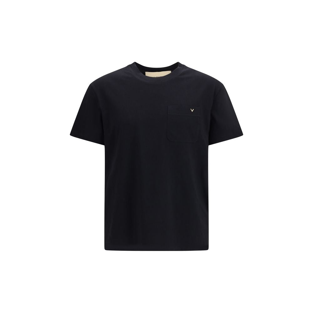 Valentino Black Cotton T-Shirt