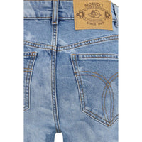 Fiorucci Blue Cotton Flared Jeans