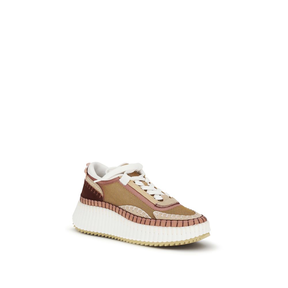 Chloé Brown Chunky Sneakers