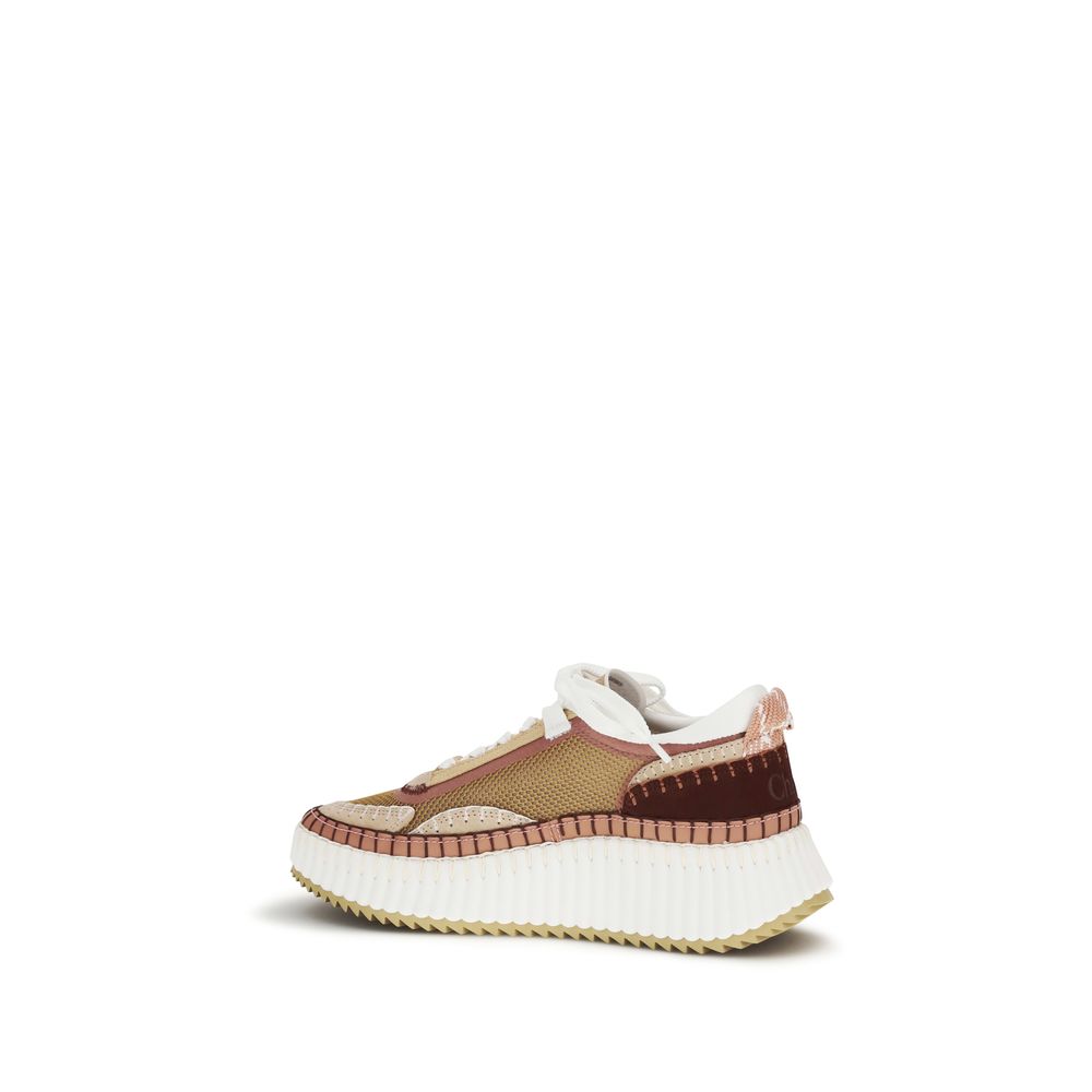 Chloé Brown Chunky Sneakers