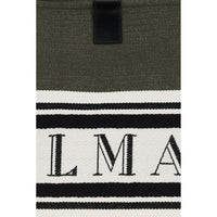 Balmain Black Cotton Handbag