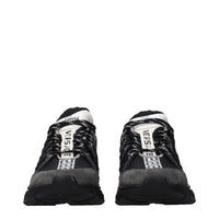 Versace Black Fabric Athletic Sneakers