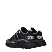 Versace Black Fabric Athletic Sneakers