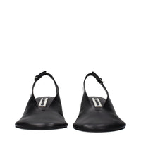 Jil Sander Black Leather Pumps
