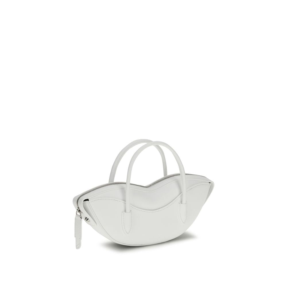 Fiorucci White Calf Leather Bos Taurus Handbag