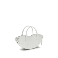 Fiorucci White Calf Leather Bos Taurus Handbag