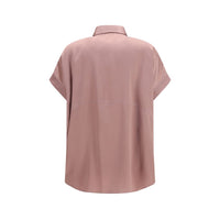 Brunello Cucinelli Multicolor Silk Shortsleeve Shirt