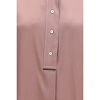 Brunello Cucinelli Multicolor Silk Shortsleeve Shirt