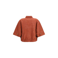 Brunello Cucinelli Orange Cotton Coat