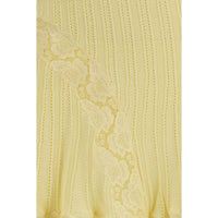 Self-Portrait Bicolor Viscose Mini Skirt