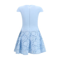 Self-Portrait Blue Polyester Casual Dress