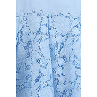 Self-Portrait Blue Polyester Casual Dress
