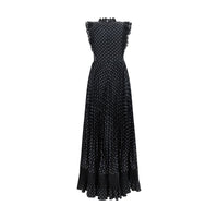 Self-Portrait Black Polyester Casual Dress