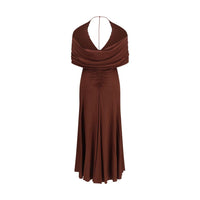 Self-Portrait Brown Viscose Casual Dress