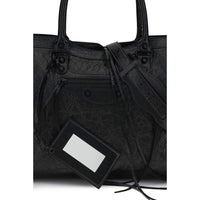 Balenciaga Black Lamb Ovis Aries Aries Shoulder Bag